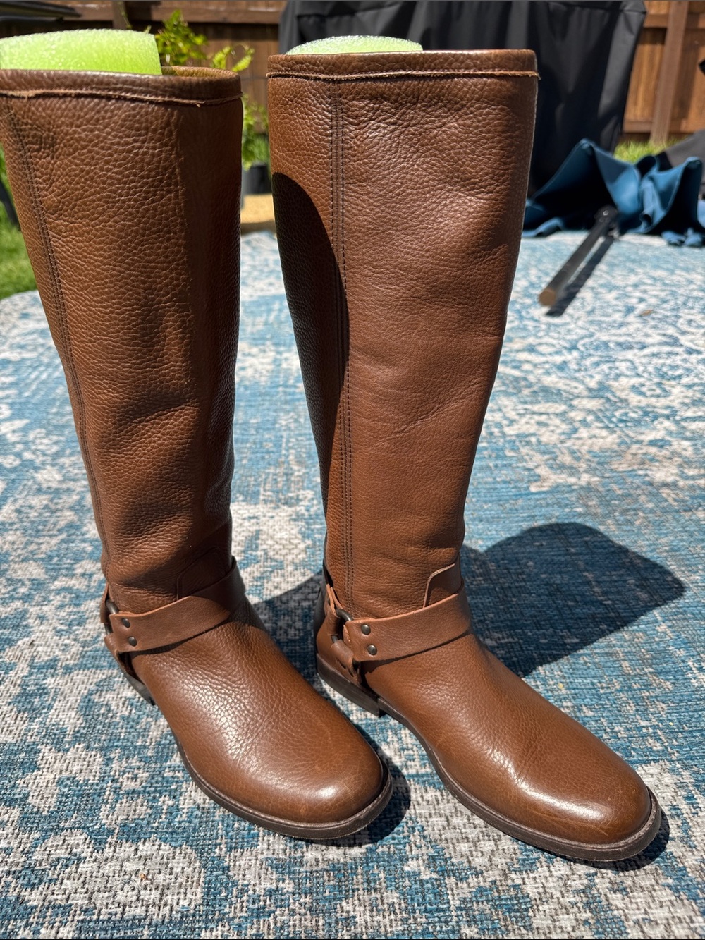 FRYE Brown Leather Riding Boots